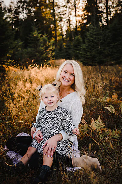 Dr. Whitney Forsythe of Mount Vernon Smile Design in Mount Vernon, WA with her child